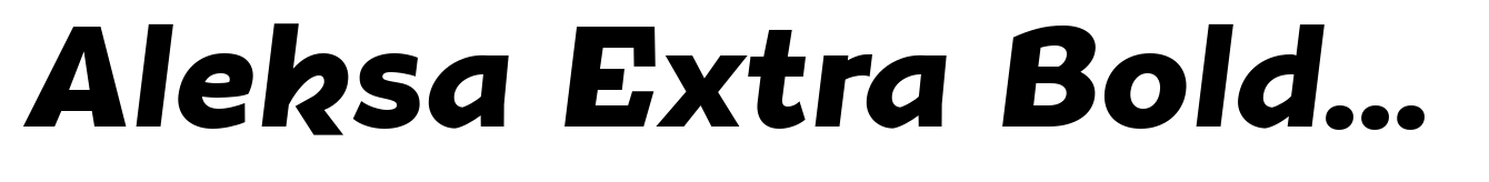 Aleksa Extra Bold Italic